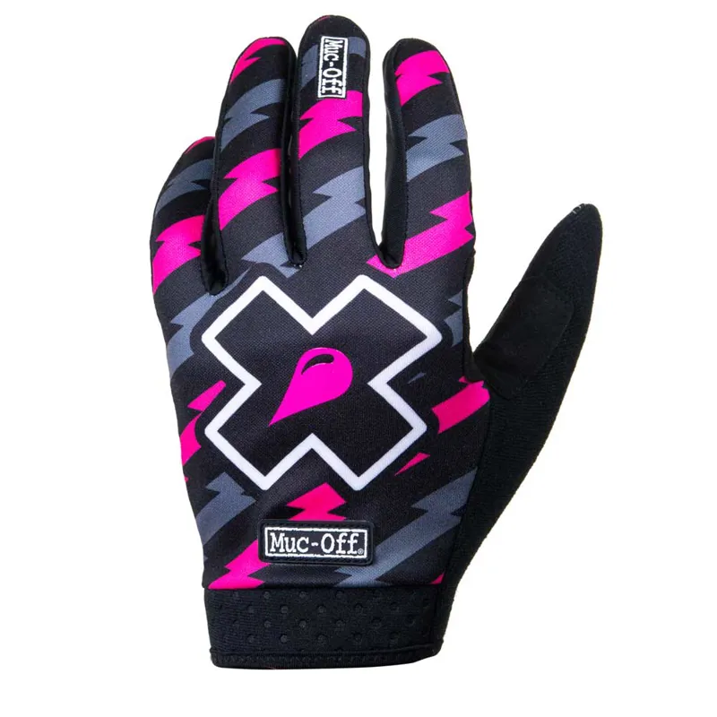 Muc-Off Rider Full Finger Gloves in Bolt-1