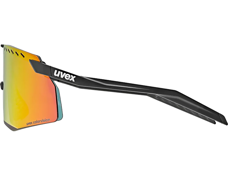 Uvex Pace Stage Cv Glasses in Black Matt/Mir. Red-2