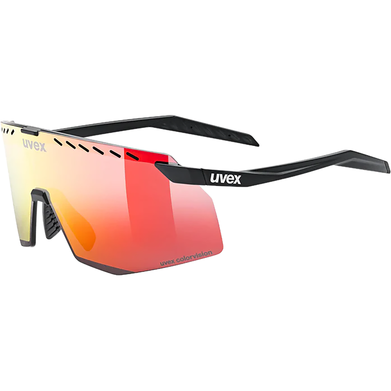 Balfes Bikes Uvex Pace Stage Cv Glasses in Black Matt/Mir. Red | Free postage over £30, £10 off first order, price match & 0% finance.