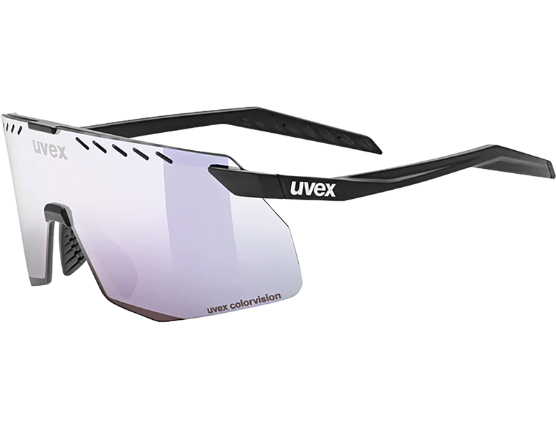 Uvex Pace Stage S Cv Glasses in Black Mat/Mir.Pink