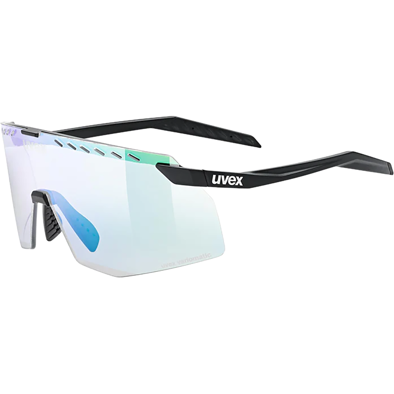 Balfes Bikes Uvex Pace Stage V Glasses in Black Matt/Mir.Green | Free postage over £30, £10 off first order, price match & 0% finance.