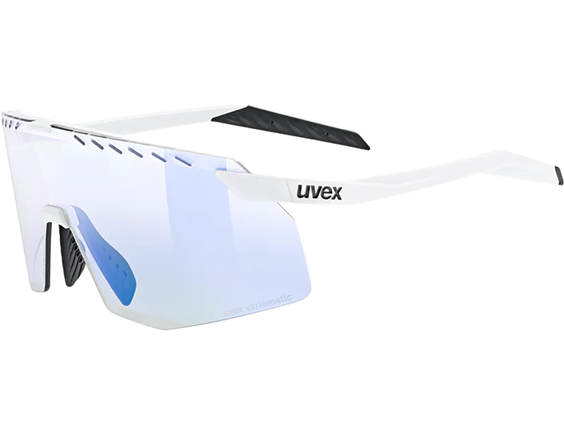 Uvex Pace Stage V Glasses in White Matt/Mir.Blue