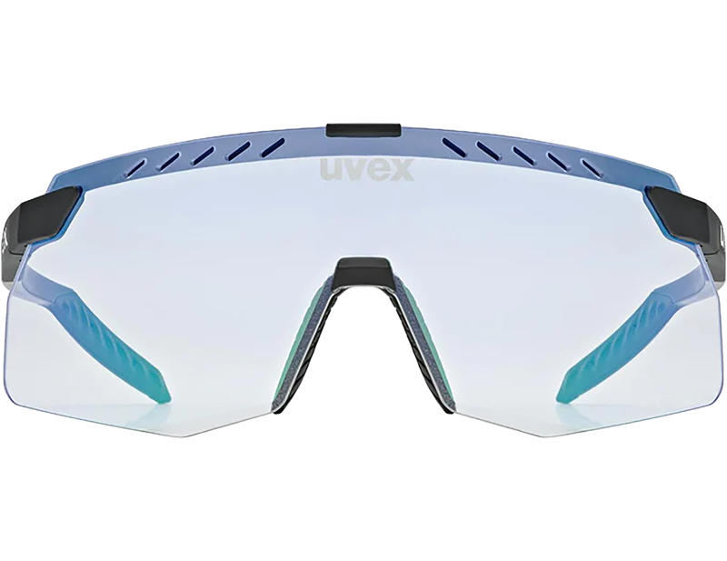 Uvex Pace Stage S V Glasses in Black Matt/Mir.Blue-1