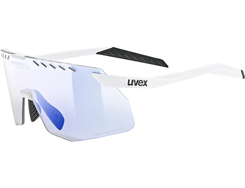 Uvex Pace Stage S V Glasses in White Matt/Mir.Blue