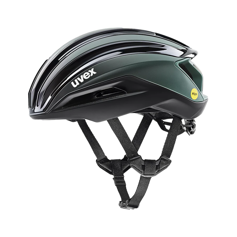 Balfes Bikes Uvex Surge Aero MIPS in Black-Sage Green Matt | Free postage over £30, £10 off first order, price match & 0% finance.