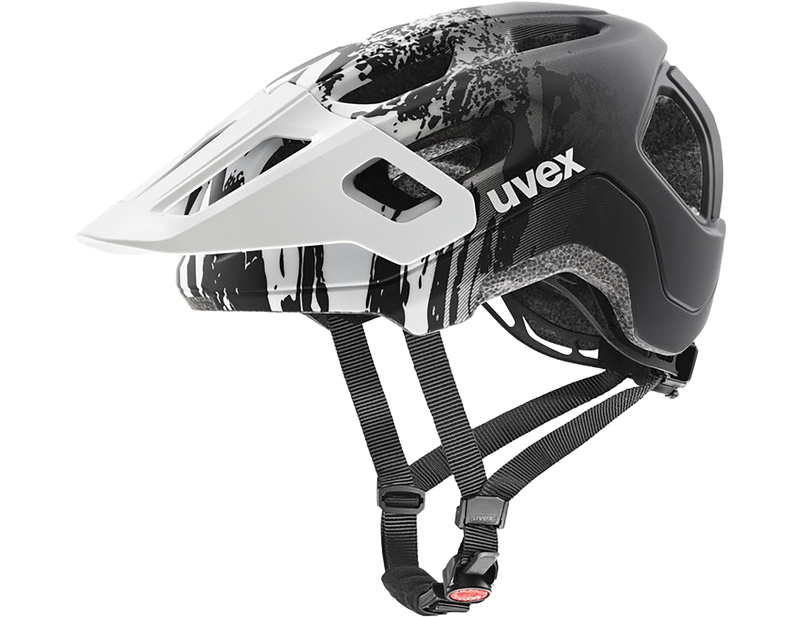 Uvex React Jr Kids Helmet in White/Black Matt