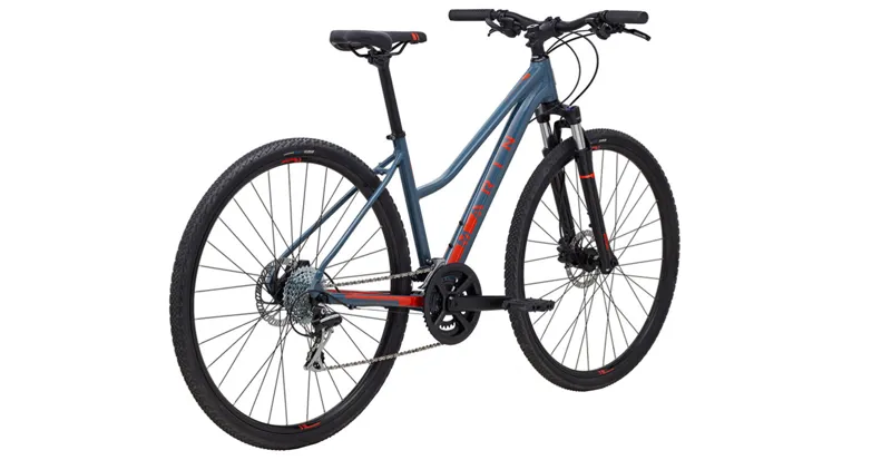 Marin San Anselmo DS2 Hybrid Bike 2024 in Blue-1