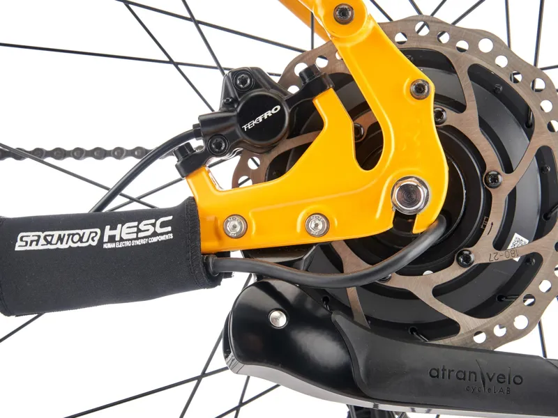 Kona Coco HD Electric Bike 2026 in Gloss Metallic Yellow w/ Charcoal Decals-3