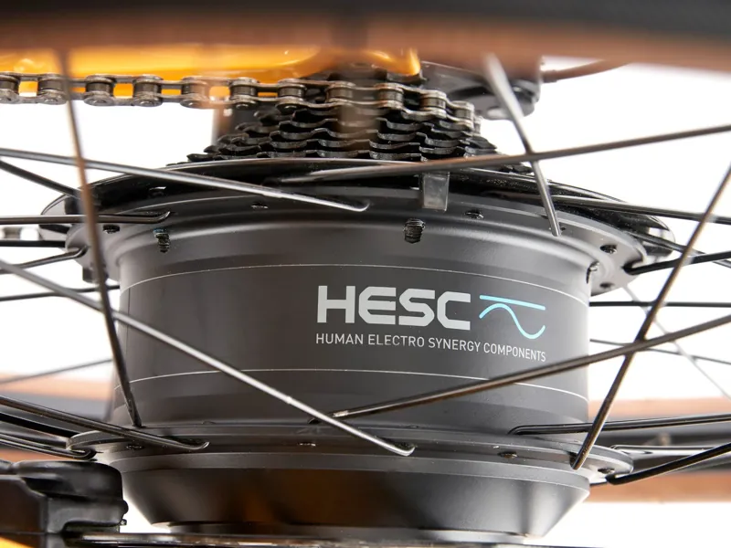 Kona Coco HD Electric Bike 2026 in Gloss Metallic Yellow w/ Charcoal Decals-4