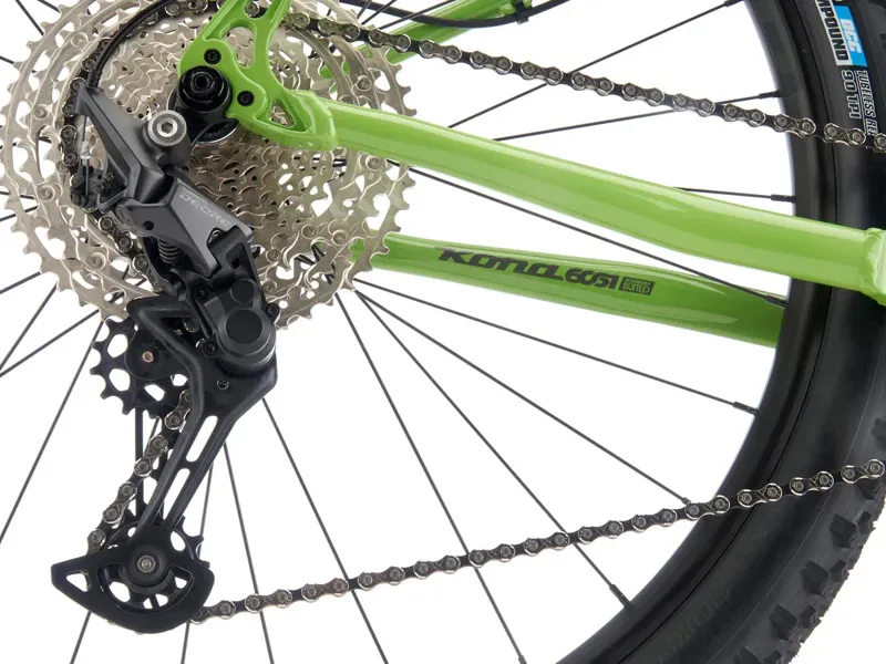 Kona Honzo Hardtail Mountain Bike 2026 in Gloss Kiwi w/ Charcoal and Turquoise Decals-8