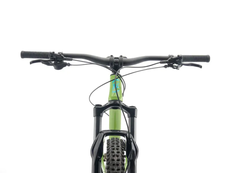 Kona Honzo Hardtail Mountain Bike 2026 in Gloss Kiwi w/ Charcoal and Turquoise Decals-2