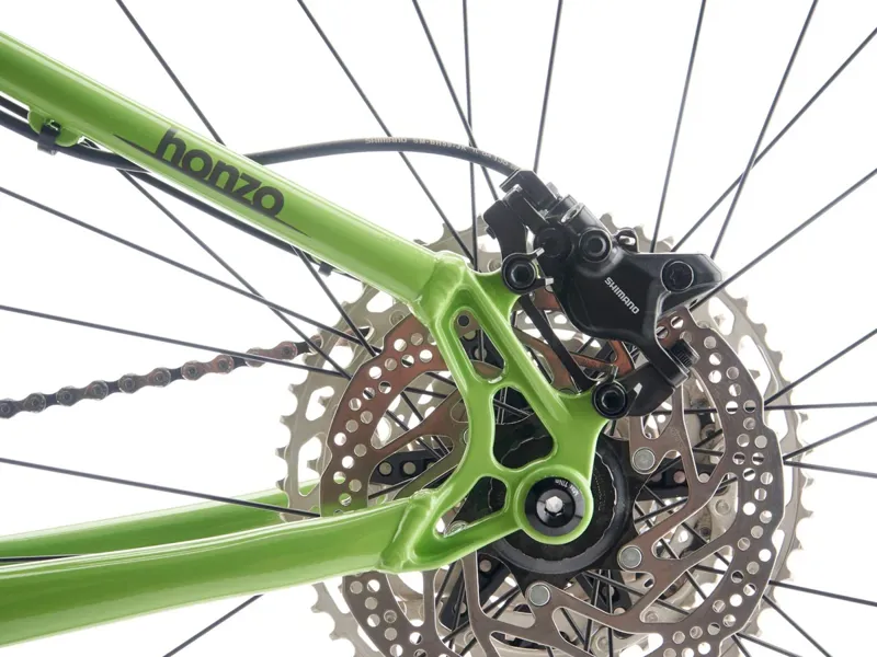 Kona Honzo Hardtail Mountain Bike 2026 in Gloss Kiwi w/ Charcoal and Turquoise Decals-5