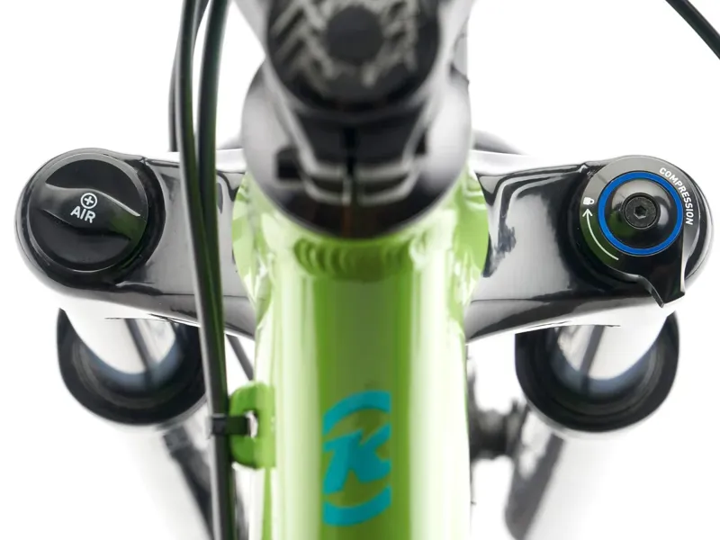 Kona Honzo Hardtail Mountain Bike 2026 in Gloss Kiwi w/ Charcoal and Turquoise Decals-6