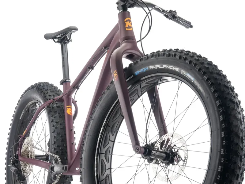 Kona Wo Hardtail Mountain Bike 2026 in Matte Plum w/ Oxy Fire Decals-2