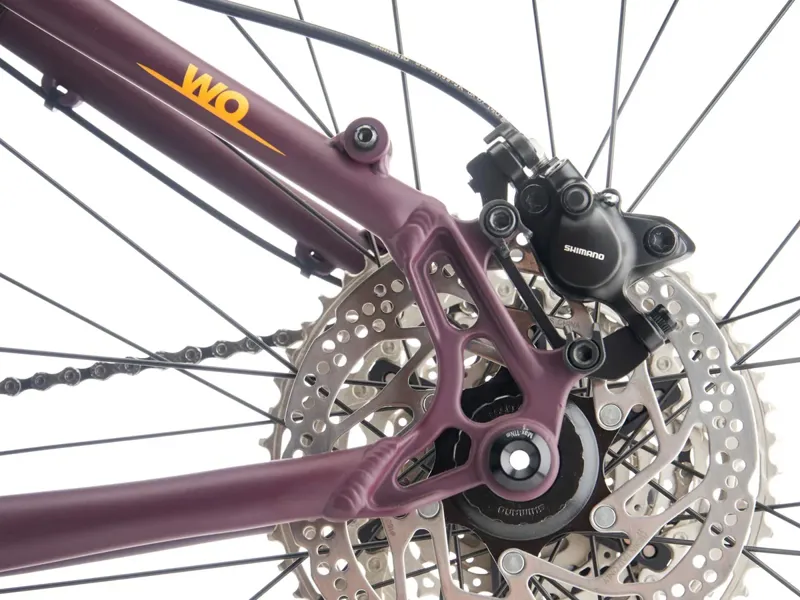 Kona Wo Hardtail Mountain Bike 2026 in Matte Plum w/ Oxy Fire Decals-6