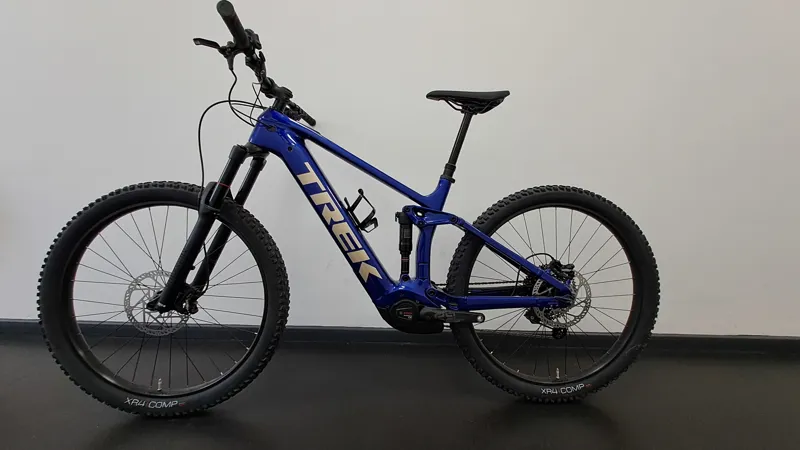 EX DISPLAY Trek Rail 9.5 Gen 4 Full Suspension Electric Mountain Bike Large 2023 in Hex Blue-6