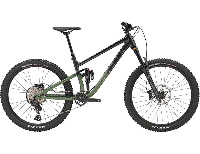 Marin Rift Zone XR 27.5 Full Suspension Mountain Bike 2025 in Green and Black