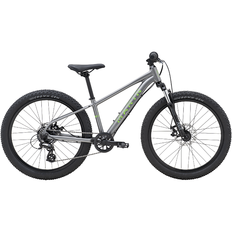 Balfes Bikes Marin Bayview Trail 24 2026 Kids Bike in Grey Green | Free postage over £30, £10 off first order, price match & 0% finance.