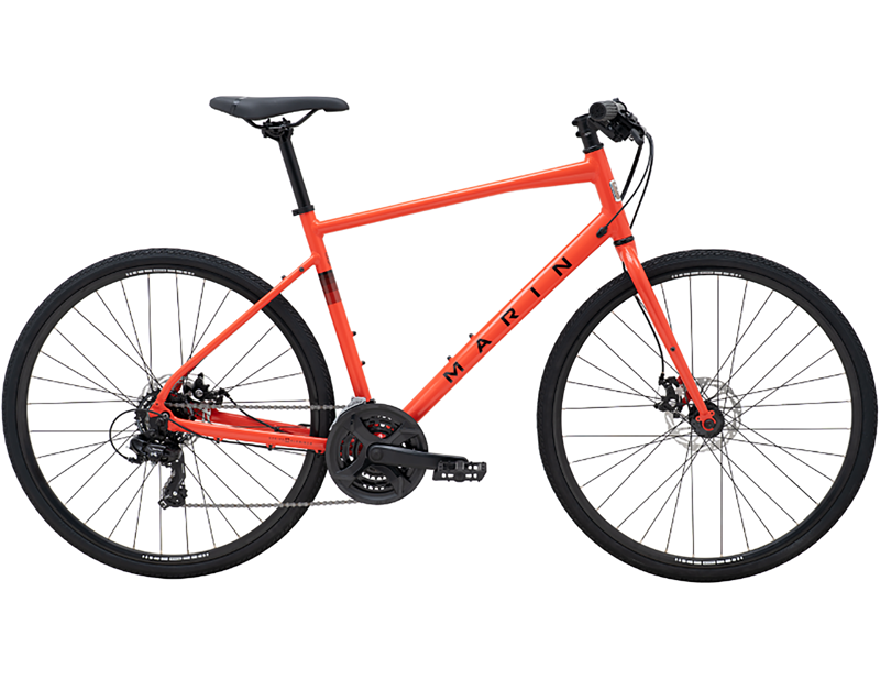 Marin Fairfax 1 Hybrid Bike 2026 in Orange