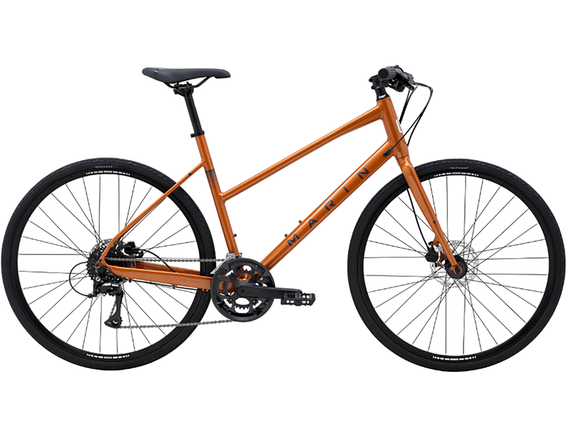 Marin Fairfax 2 Step Through Womens Hybrid Bike 2026 in Copper