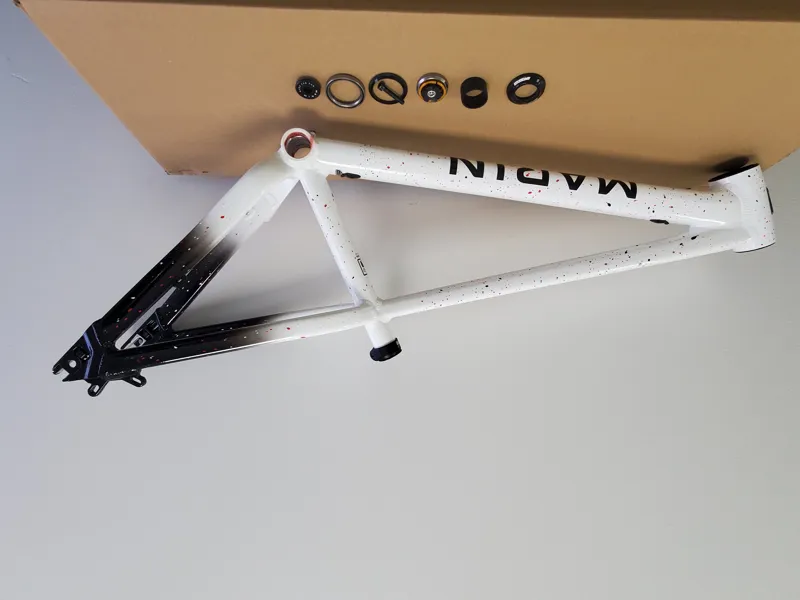 EX DISPLAY Marin Alcatraz Large Hardtail Mountain Bike Frameset 2024 in Gloss White/Black-1