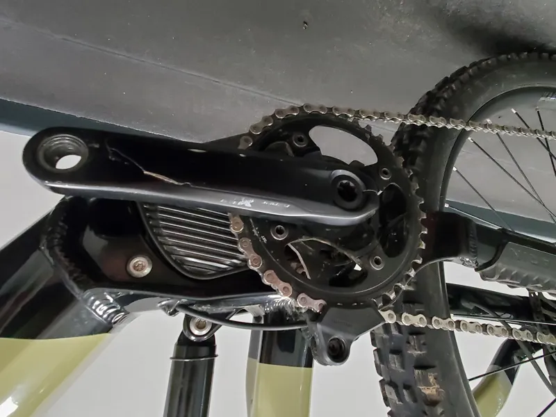 EX DEMO Marin Rift Zone E2 Medium Electric Mountain Bike 2024 in Tan/ Chrome-2