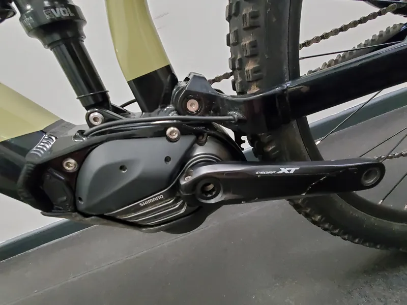 EX DEMO Marin Rift Zone E2 Medium Electric Mountain Bike 2024 in Tan/ Chrome-7