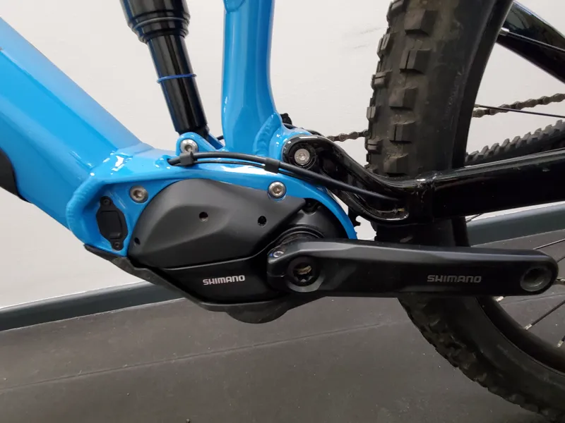 EX DEMO Marin Alpine Trail E Large Electric Full Suspension Mountain Bike 2024 in Blue Black-3