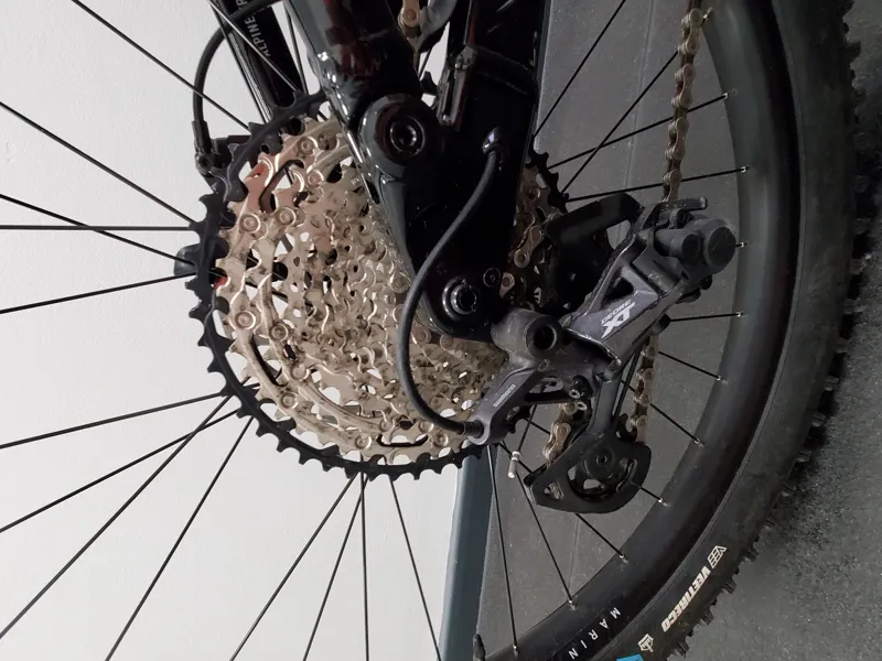 EX DEMO Marin Alpine Trail E2 Electric Full Suspension Mountain Bike Small 2024 in Silver/Black-3