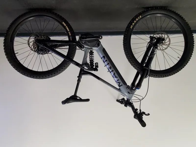 EX DEMO Marin Alpine Trail E2 Electric Full Suspension Mountain Bike Small 2024 in Silver/Black-6