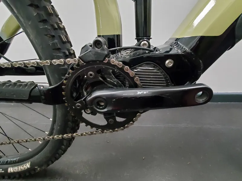 EX DEMO Marin Rift Zone E2 X-Large Electric Mountain Bike 2024 in Tan/Chrome-2