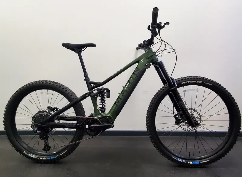 EX DEMO Marin Alpine Trail E1 Medium Electric Full Suspension Mountain Bike 2024 in Green/Black