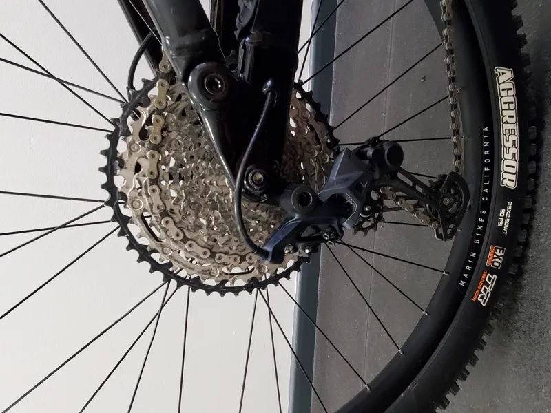 EX DEMO Marin Rift Zone 29in Carbon 2 Medium Full Suspension Mountain Bike 2024 in Gloss Blue/Carbon-3