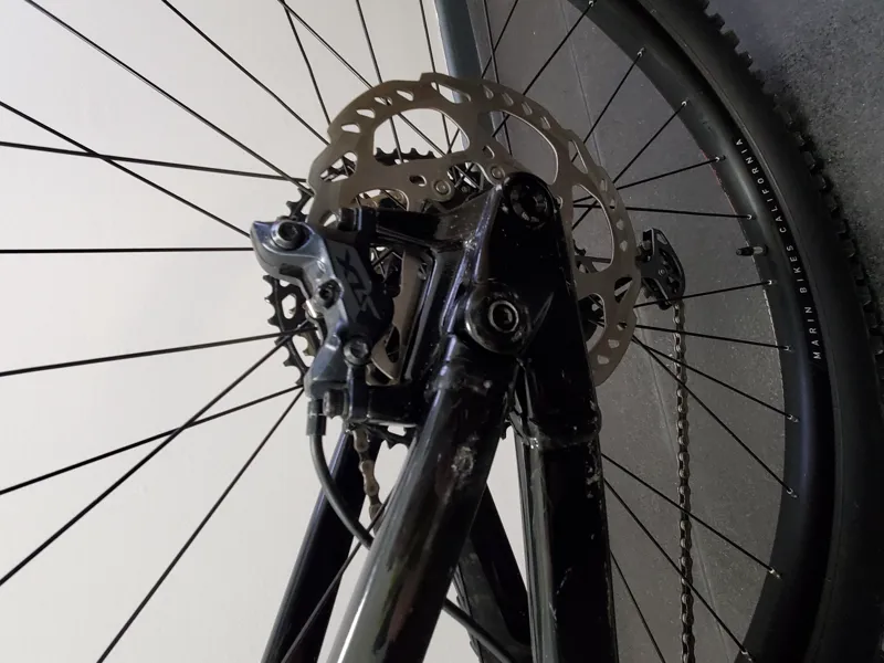 EX DEMO Marin Rift Zone 29in Carbon 2 Medium Full Suspension Mountain Bike 2024 in Gloss Blue/Carbon-12