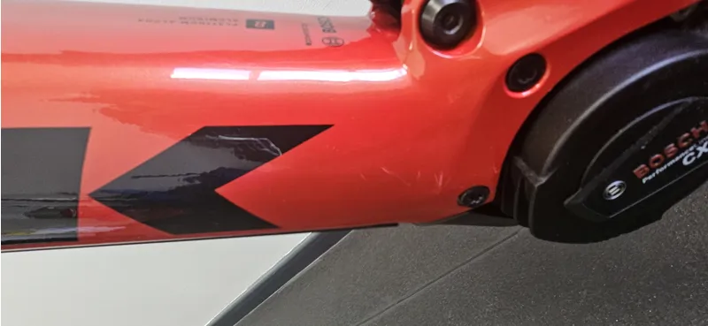 EX DEMO Trek Rail 8 Large GX AX 625 Electric MTB in Lava Red-5