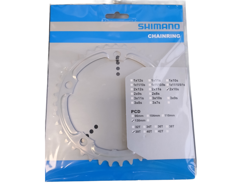 Balfes Bikes Shimano FC4600 39T Chainring in Silver | Free postage over £30, £10 off first order, price match & 0% finance.