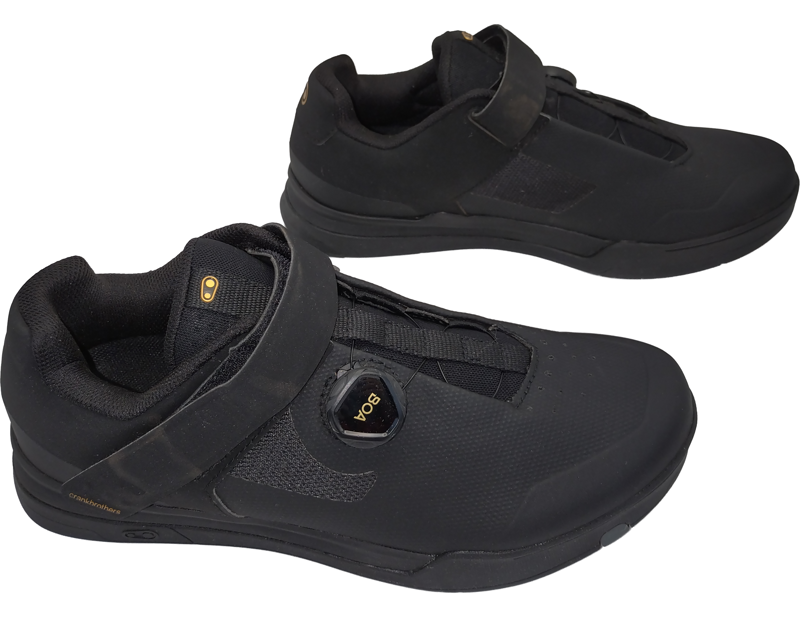 Balfes Bikes EX DISPLAY Crankbrothers Mallet BOA Shoes Size 8 in Black/Gold | Free postage over £30, £10 off first order, price match & 0% finance.