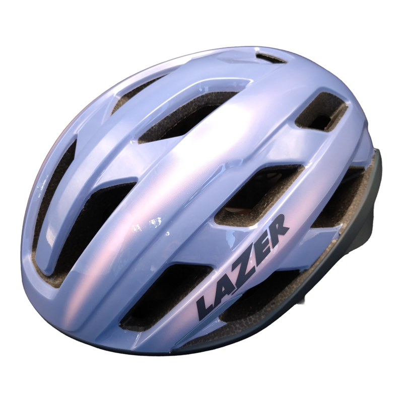 Balfes Bikes EX DISPLAY Lazer Strada KinetiCore Road Cycling Helmet Medium 55-59cm in Light Blue Sunset | Free postage over £30, £10 off first order, price match & 0% finance.