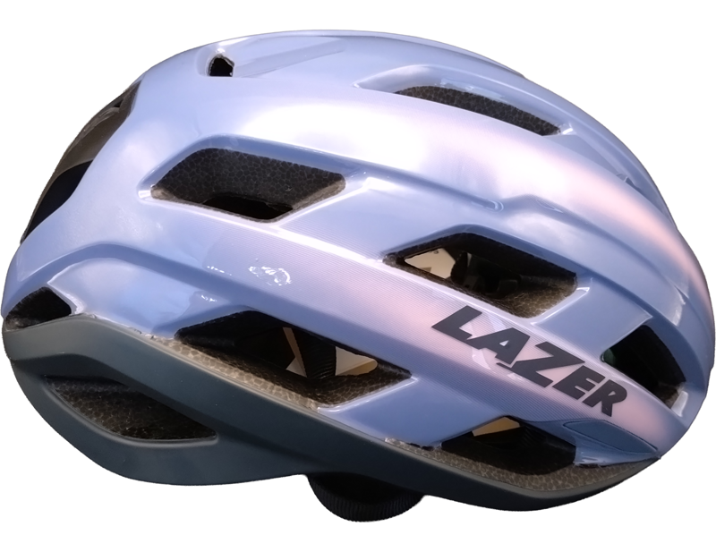 EX DISPLAY Lazer Strada KinetiCore Road Cycling Helmet Medium 55-59cm in Light Blue Sunset-2