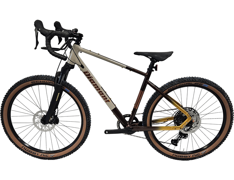 EX DISPLAY Diamant 140 SO Gravel Bike Size Medium 2026 in Mokka Latte Duotone-1