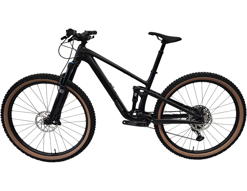 EX DISPLAY Trek Top Fuel 8 Gen 4 Full Suspension Mountain Bike Large 2026 in Dark Web Black-1