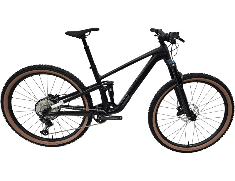 EX DISPLAY Trek Top Fuel 8 Gen 4 Full Suspension Mountain Bike Large 2026 in Dark Web Black