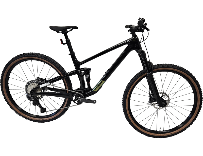 EX DISPLAY Trek Top Fuel 9.8 XT Di2 Gen 4 Full Suspension Mountain Bike Large 2026 in Dark Star