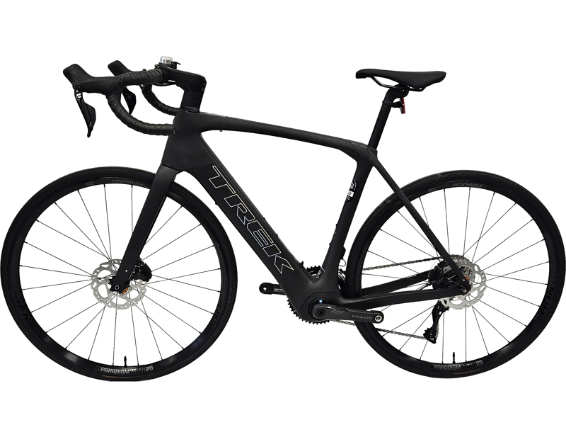 EX DISPLAY Trek Domane+ SLR 6 105 Di2 Electric Road Bike 56cm 2026 in Matte Deep Smoke Black-1