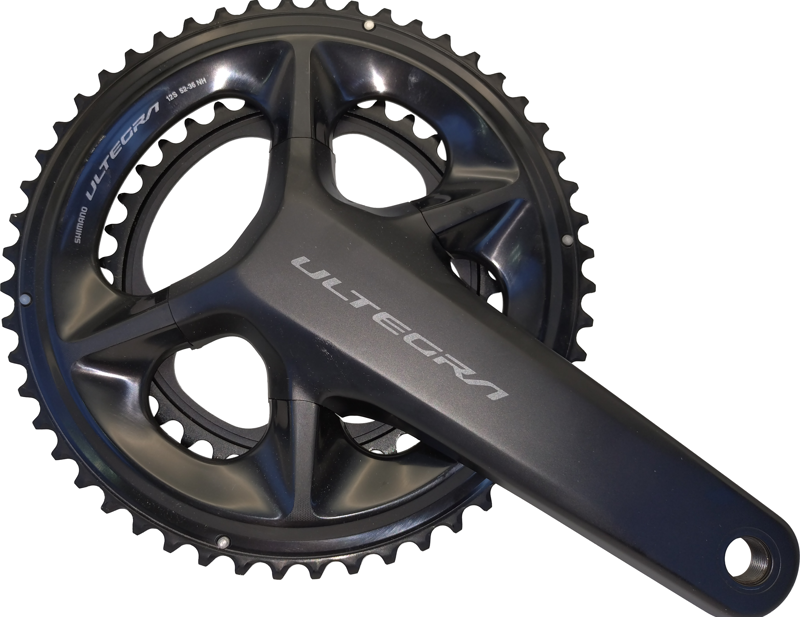 EX DISPLAY Shimano Ultegra FC-R8100 12-speed Double Chainset 52-36 Teeth 172.5 mm in Black