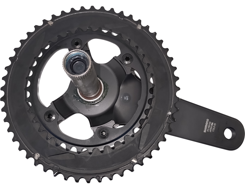 EX DISPLAY Shimano Ultegra FC-R8100 12-speed Double Chainset 52-36 Teeth 172.5 mm in Black-1