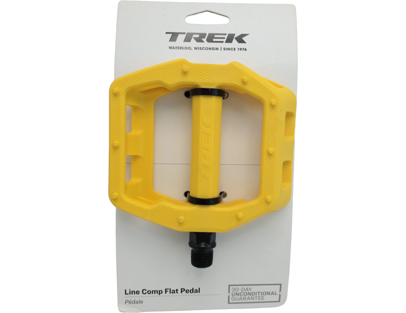 Trek Line Comp Flat Pedal Set in Yellow