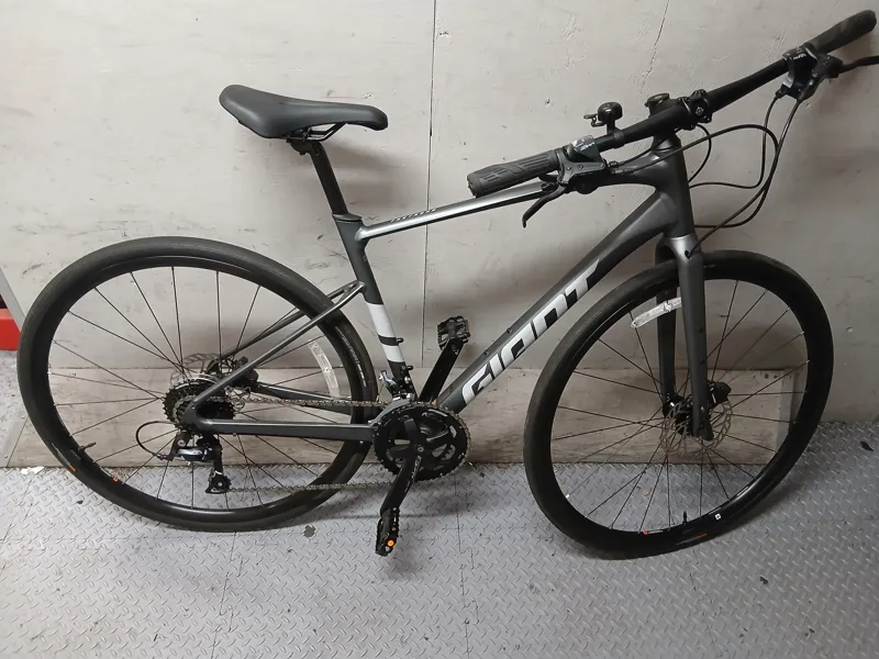 EX DEMO Giant FastRoad 2 Hybrid Bike Medium 2025 in Charcoal-7