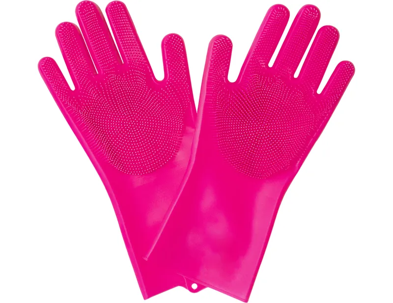 Balfes Bikes Muc-Off XL Deep Scrubber Gloves in pink | Free postage over £30, £10 off first order, price match & 0% finance.