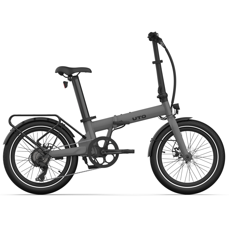 Balfes Bikes Uto UTO Essential ESS20 Electric Folding Bike 2027 in Satin Grey | Free postage over £30, £10 off first order, price match & 0% finance.